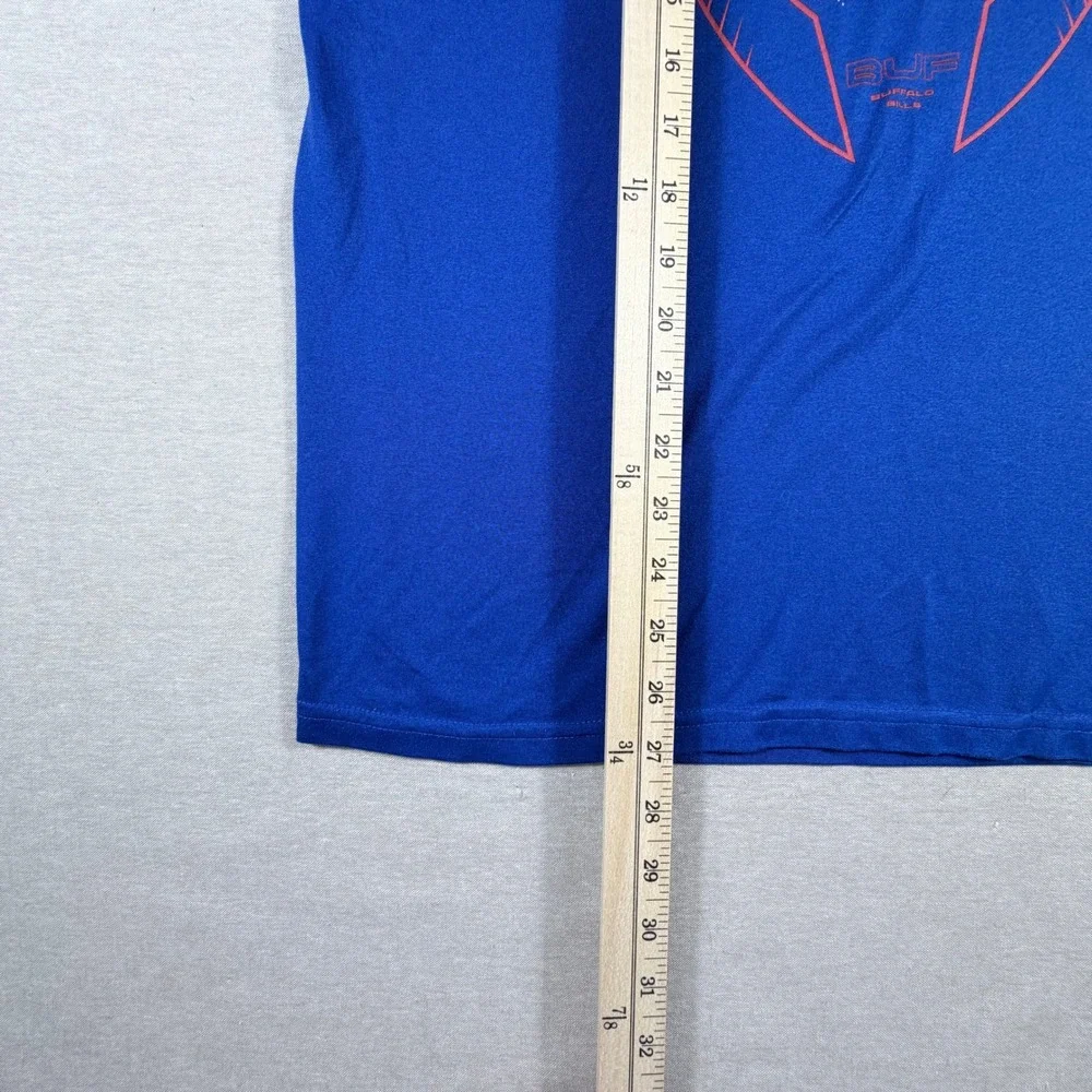 Nike Buffalo Bills Mens Medium Blue Dri-FIT Short Sleeve Graphic T-Shirt NFL